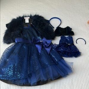 American Girl Blue Dance Costume with Tulle Skirt
